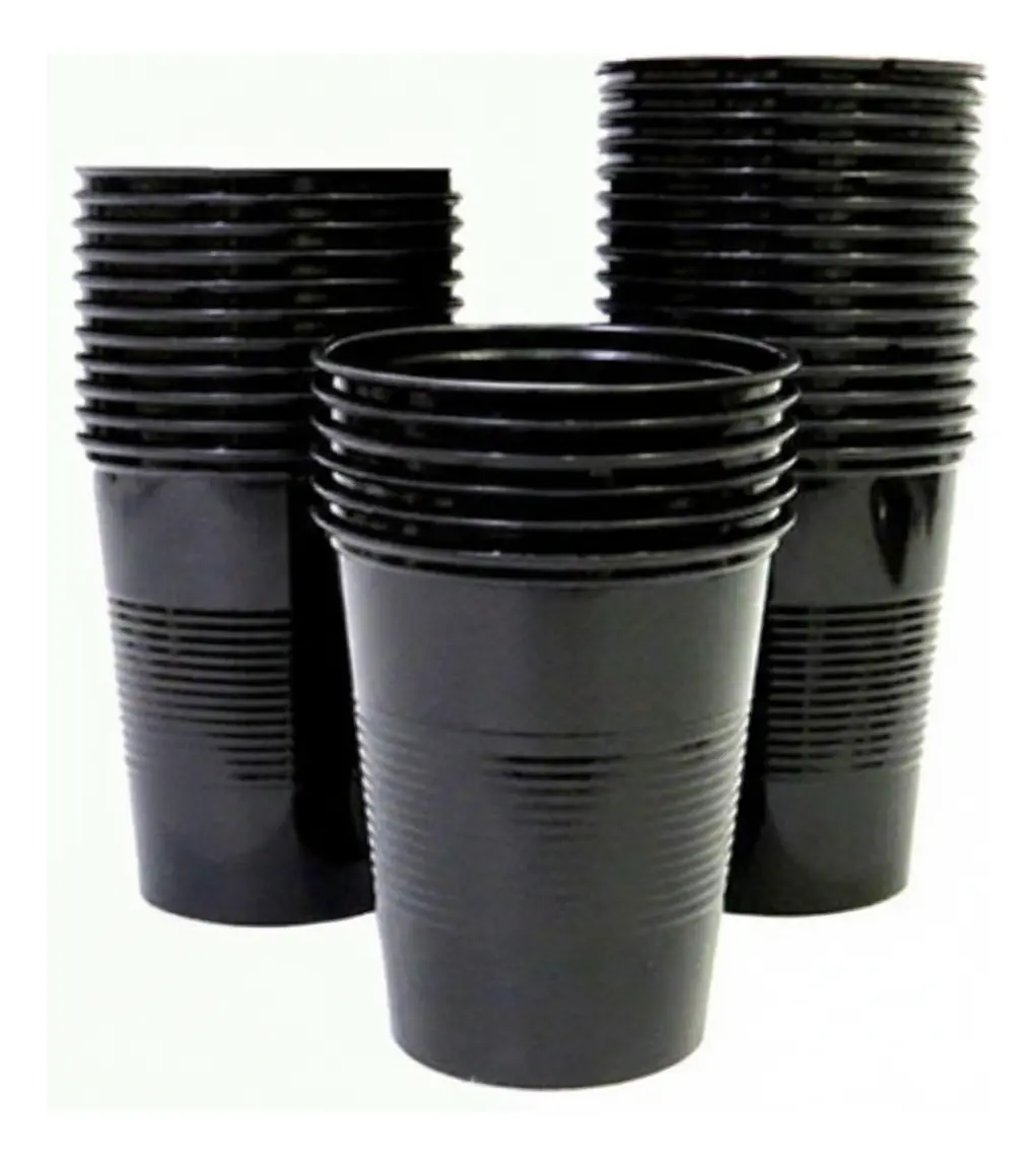 Vaso 180cc NEGRO BELLA CUP x10u